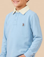 USPA Kids Boys Solid Regular Fit Polo Shirt