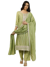 Libas Embroidered Silk blend Straight-fit Kurta Set for Women (99925S)