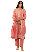 Libas Embroidered Silk blend Straight-fit Kurta Set for Women (99929S)
