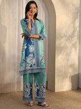 Libas Printed Cotton Blend Straight Co-Ord Set For Women (401493S)