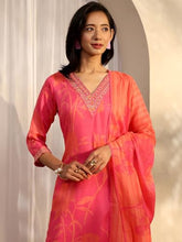 Libas Printed Linen Straight Kurta Set For Women