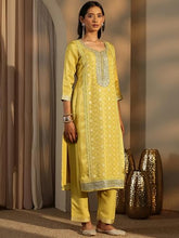 Libas Woven Design Silk Blend Straight Kurta Set For Women (99955AS)