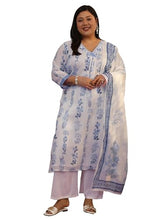 Plue Size Extra Love By Libas Printed Kota Straight Kurta Set For Women (500564-3XL)