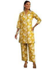 Gerua By Libas Printed Cotton Blend Straight Co-Ords Set For Women