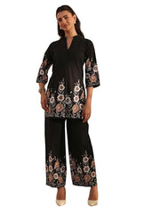 Libas Printed Cotton A-Line Co-Ord Set