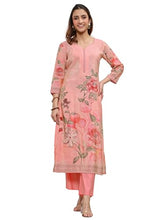 Libas Printed Silk Blend Straight Kurta-43595S