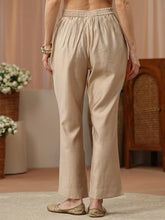 Libas Solid Silk Blend Trouser