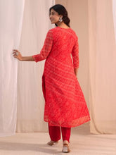 Libas Printed Chiffon Straight Kurta