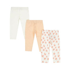 GJ Baby Girls Orange Graphic Print Cotton Elasticated Leggings 18-24 Months