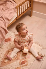 GJ Baby Girls Orange Polka Dot Print Cotton Half Sleeves Dress 18-24 Months