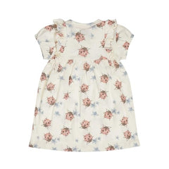 GJ Baby Girls Off White Graphic Print Cotton Half Sleeves Dress 18-24 Months
