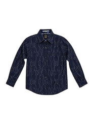 GJ Baby Boys Cotton Printed Full Sleeve Shirt