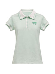 Gini and Jony Girls Mint Green Applique Cotton Half Sleeves Polo Top 13-14 Years