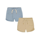 Boys Beige Solid Cotton Elasticated Shorts
