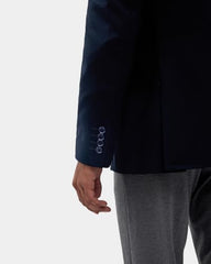 Blackberrys Men Textured Slim Fit Blazer| Dobby Woven Texture Navy Blue