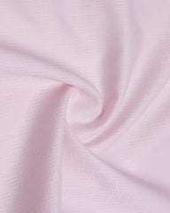 Blackberrys Men Textured Slim Fit Formal Shirt | 100% Cotton | Wrinkle Resistant | Wrinkle Free | Light Pink