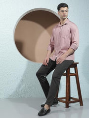 Crimsoune Club Men's Purple Classic Casual Shirt