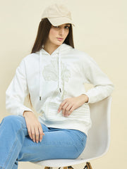Madame Ladies Western Sweat Shirt M5W22438 040 White