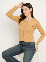 Madame Ladies Western Woolen Top M5W17146 048 Mustard