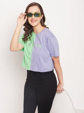 Madame Violet Colourblock Printed T-Shirt