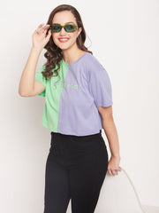 Madame Violet Colourblock Printed T-Shirt