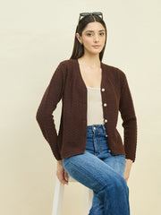 Madame Ladies Western Cardigan M5W70019 103 Coffee