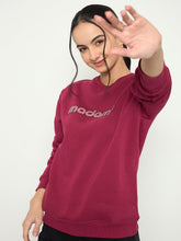 Madame Ladies Western Sweat Shirt M5W22201 045 Wine