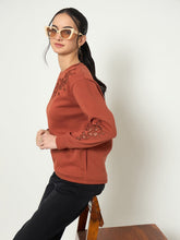Madame Ladies Western Sweat Shirt M5W22031 035 Rust