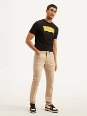 Men'S 511 Beige Slim Fit Mid Rise Jeans