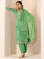 Libas Ladies Western Kurti 3Pcs Set 99447 Green
