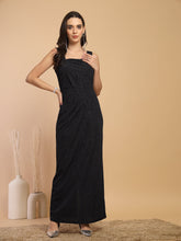 Gipsy Ladies Western Woolen Dress 9Drs247126 Blk Mc Black