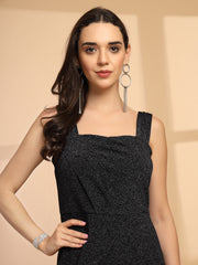 Gipsy Ladies Western Woolen Dress 9Drs247126 Blk Mc Black