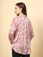 Pink Shirt Printed Fabric