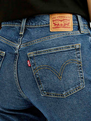 Women'S Blue Wedgie Straight Fit Mid Rise Jeans