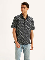Men'S Floral Loose Fit Shirt