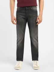 Men'S 513 Charcoal Grey Slim Straight Fit Mid Rise Jeans