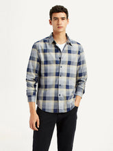 Men'S Checkered Grey Slim Fit Shirt