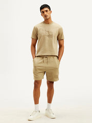 Men'S Beige Regular Fit Shorts