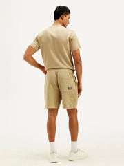 Men'S Beige Regular Fit Shorts