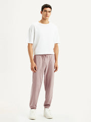 Men'S Mauve Regular Fit Mid Rise Joggers - Goyalsons ShopMax