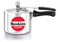 Hawkins Aluminium 3 Litre Classic Pressure Cooker, Tall Design Inner Lid Cooker, Best Cooker, Silver (Cl3T)