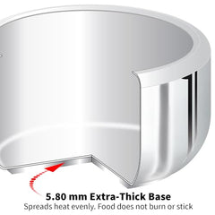 Hawkins 3 Litre Pressure Cooker, Stainless Steel Inner Lid Cooker, Induction Cooker, Silver (Hss3T), 3 Liter