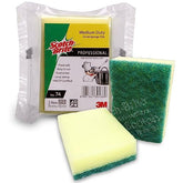 3M Scotch-Brite Professional Medium Duty 2-in-1 Scrub Sponge Pad (7.5x10cm, 2N)