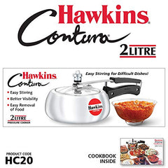 Hawkins Contura 2L Aluminium Inner Lid Pressure Cooker (Silver)
