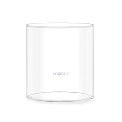 Borosil Large Nickel Akhand Diya Decorative Glass Oil Lamp | Tea Light Holder | Diya with Borosilicate Glass | Puja Dia for Mandir | Lantern Diya with Glass Cover, Nickel Diya