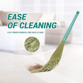 Spotzero By Milton Zero Dust Floor Broom with Long Handle, XL, No Dust Broom Stick for Home Floor Ceiling Cleaning Jhadu, Made of Washable Fibers, 3X Durable, Pack of 1, Aqua Green