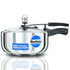 Hawkins 2 Litre Pressure Cooker, Stainless Steel Inner Lid Cooker, Induction Cooker, Silver (HSS20)