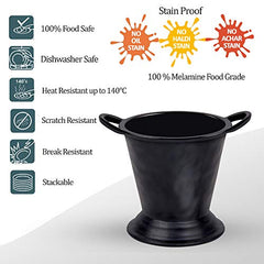 Milton Melamine Bucket, 1 Piece, 400 ml, Black