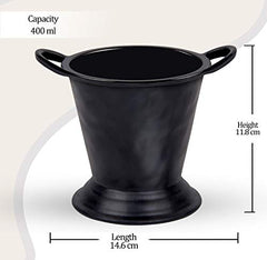 Milton Melamine Bucket, 1 Piece, 400 ml, Black