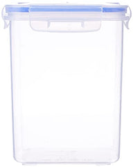Aristo Lock & Fresh 213 Plastic Storage Container For Storing grains, pulses, rice, wheat etc- 2400 ML, Transparent Clear, large (LOCK&FRESH213) (19 x 13 x 16.5cm)